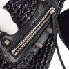 Balenciaga Le Cagole Panier Raffia with Leather