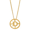 Secondhand Christian Dior CD Round Pendant Necklace