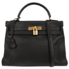 Secondhand Hermes Kelly Handbag Calf leather with hardware