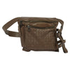 Secondhand Bottega Veneta Zip Pocket Waist Bag Leather with Intrecciato
