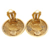 Secondhand Chanel Vintage CC Quilted Round Button Clip-On Earrings