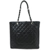 Chanel Petite Shopping Tote Quilted Caviar