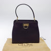 Secondhand Celine Gancini Handbag Purple Leather Bags