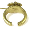 Secondhand Chanel Logo Bangle with Chain Attached CC Ring