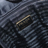 Secondhand Prada Metal Handles Tote Tessuto