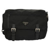 Secondhand Prada Double Buckle Flap Messenger Bag Tessuto