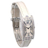 Secondhand Harry Winston Avenue C Quartz Watch White Gold and Alligator with Diamond Bezel and Mother of