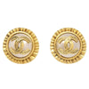 Secondhand Chanel CC Clip On Earrings Faux Pearl