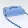 Secondhand Prada Etiquette Flap Bag Studded Tessuto
