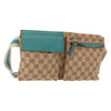 Secondhand Gucci Vintage Double Belt Bag GG Canvas with