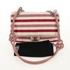 Secondhand Chanel Rope Flap Bag Quilted Striped Jersey