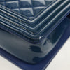 Secondhand Chanel Boy Flap Bag Quilted Plexiglass Patent