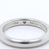 Tiffany & Co. Elsa Peretti 1 Diamond Stacking Band Ring 950 Platinum with Diamond
