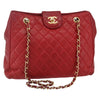 Chanel Vintage Shopping Tote Quilted Lambskin