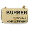 Secondhand Burberry Lola Shoulder Bag Printed Raffia