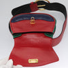 Salvatore Ferragamo Gancini Zip Waist Bag Embossed Leather
