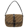 Christian Dior Vintage CD Flap Shoulder Bag Canvas
