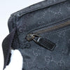 Gucci Vintage Double Belt Bag GG Denim