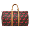 Louis Vuitton Keepall Bag Limited Edition Monogram Cerises