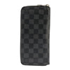 Secondhand Louis Vuitton Zippy wallet vertical Damier Graphite