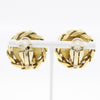 Secondhand Chanel Vintage Round CC Clip-On Earring