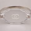 Chanel CC Logo Mirror Bangle Bracelet Metal and Plastic
