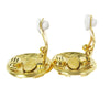 Chanel CC Button Clip-On Earrings Metal
