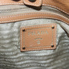 Secondhand Prada Embossed Logo Convertible Open Tote Vitello Daino