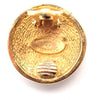 Chanel Vintage CC Round Button Clip-On Earrings Metal