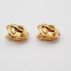 Secondhand Chanel Vintage Round CC Clip-On Earrings