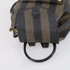 Fendi Pequin Front Pocket Backpack Coated Canvas