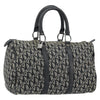 Christian Dior Vintage Trotter Boston Bag Canvas
