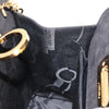 Salvatore Ferragamo Vintage Gancini Chain Shoulder Bag Suede