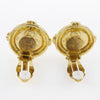 Secondhand Chanel Vintage Round CC Clip-On Earrings