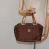 Secondhand MCM Visetos Handbag Brown Nylon Bags
