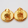 Secondhand Chanel Vintage Round CC Clip-On Earrings