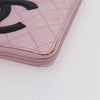 Secondhand Chanel Cambon Zip Around Wallet Quilted