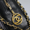 Secondhand Chanel V Stitch Black Leather Bags