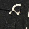 Chanel Vintage Coco Logo Zip Around Handle Bag Quilted Printed Canvas