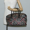 Secondhand Chanel Optic Coco Bowler Bag Printed Coated Canvas with Caviar
