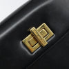 Celine Vintage Convertible Turnlock Top Handle Bag Leather