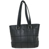 Chanel Square Stitch Tote Quilted Leather