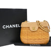 Chanel Vintage CC Basket Bag Wicker and Leather
