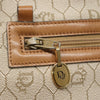 Secondhand Christian Dior Vintage Honeycomb Zip Pouch Canvas and
