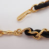 Chanel Vintage Medallion Chain Belt Metal and Leather