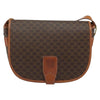 Celine Vintage Macadam Shoulder Bag Canvas and Leather