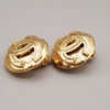 Chanel Vintage Round CC Clip-On Earrings Metal
