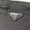 Prada Front Zip Convertible Flat Messenger Tessuto with Leather