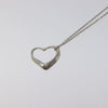 Tiffany & Co. Elsa Peretti Open Heart Pendant Necklace Sterling Silver