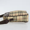 Secondhand Burberry Zip Messenger Bag Nova check Canvas and
